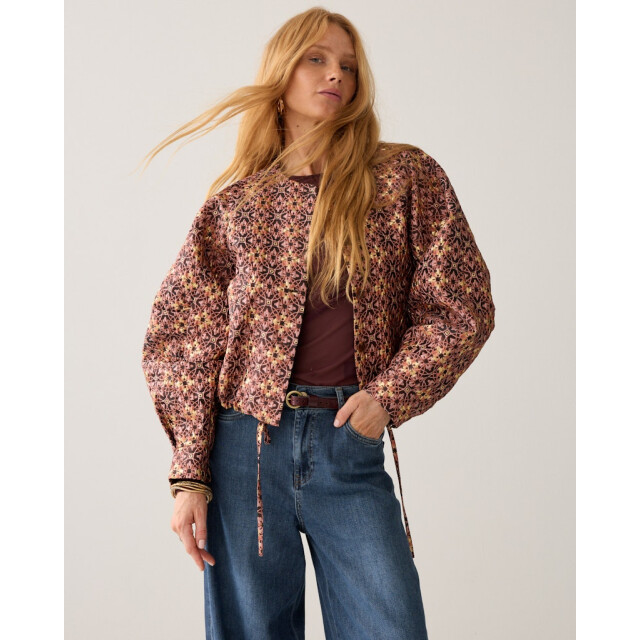 Summum jacket jacquard lurex 1s1319-12528 335 dark burgundy 06111.680.0031 large