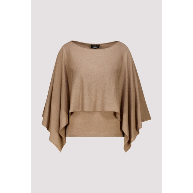 Monari  jumper with cape design 809921 526 brown sugar 06712.840.0163 large
