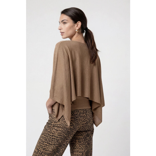 Monari  jumper with cape design 809921 526 brown sugar 06712.840.0163 large