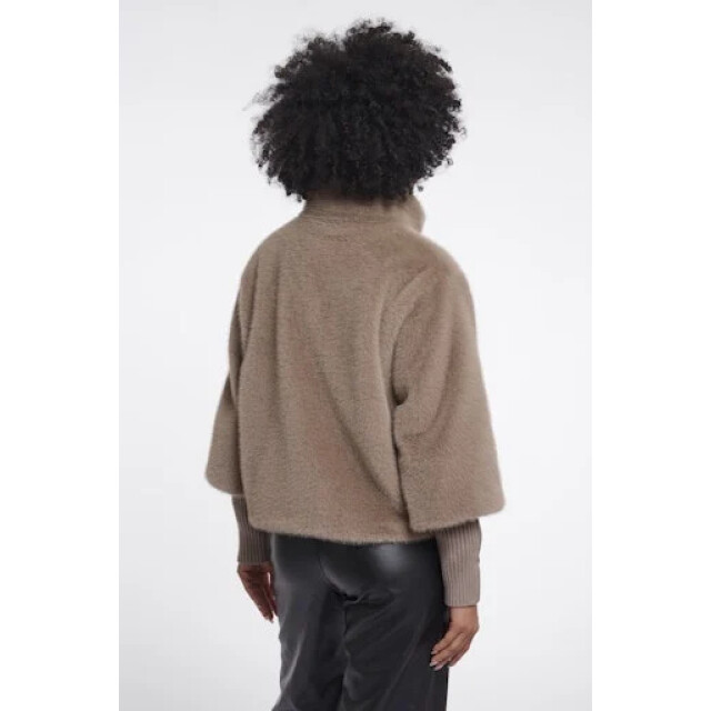 Rino & Pelle Nesrin.7002611 rino en pelle jacket with rib cuffs mocha latte Nesrin.7002611 Mocha latte large