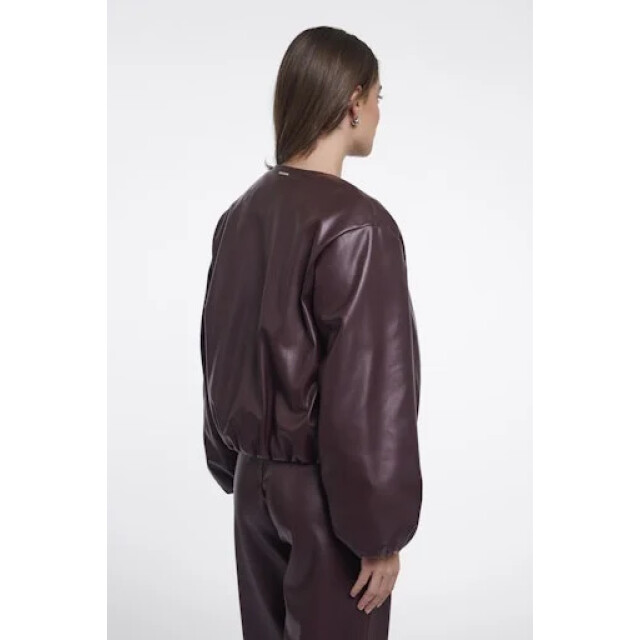 Rino & Pelle Lomee.7502611 rino en pelle faux leather blouson jacket chocolate bean Lomee.7502611 Chocolate bean large