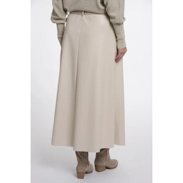 Rino & Pelle Chelsea.7502611 rino en pelle faux leather skirt with belt birch Chelsea.7502611 Birch large