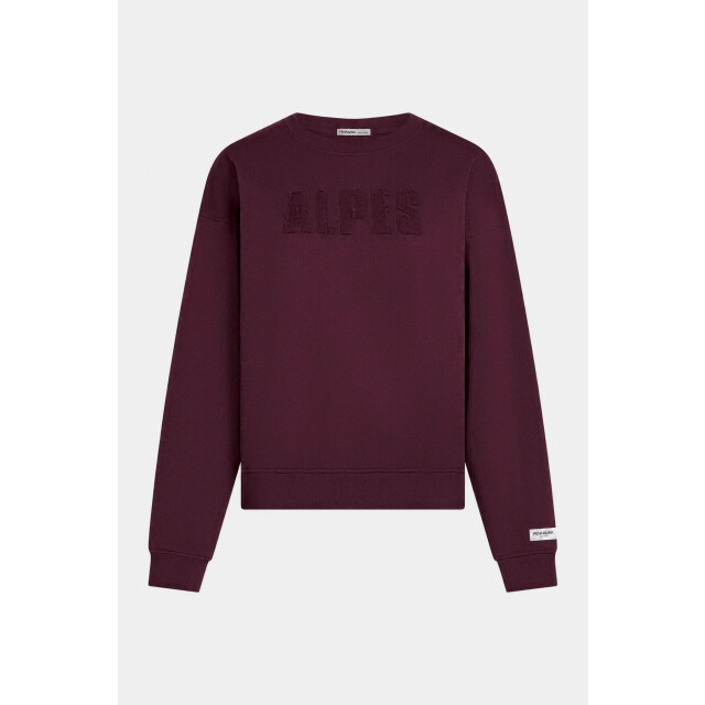Penn & Ink W26f1927 351 penn en ink sweater print aubergine W26F1927 351 large
