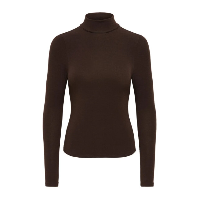 Only Onlglamour l/s roll-neck top jrs noos black coffee 15380914-177943 large