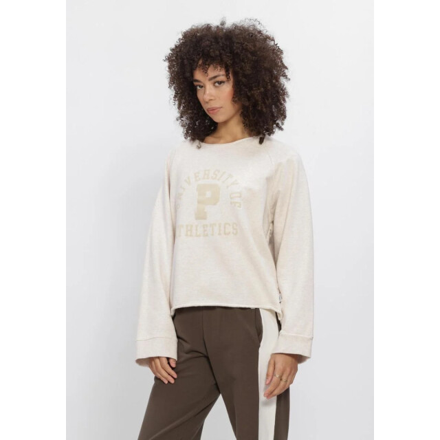 Penn & Ink W26f1926 036m-36 penn en ink sweater print beige mel. beige W26F1926 036m-36 large
