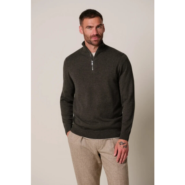 Profuomo Ppxj30012e heren trui half zip profu H/PPXJ30012E large