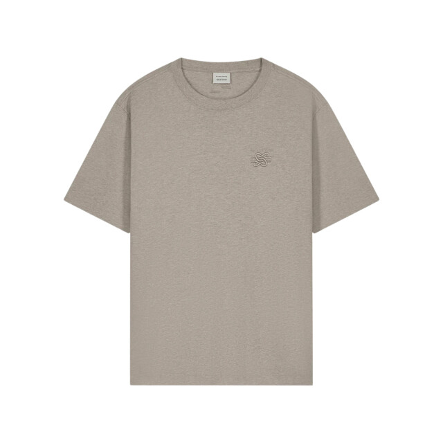 Filling Pieces 422620500397 t-shirts embroidered knot melange Embroidered Knot Melange large
