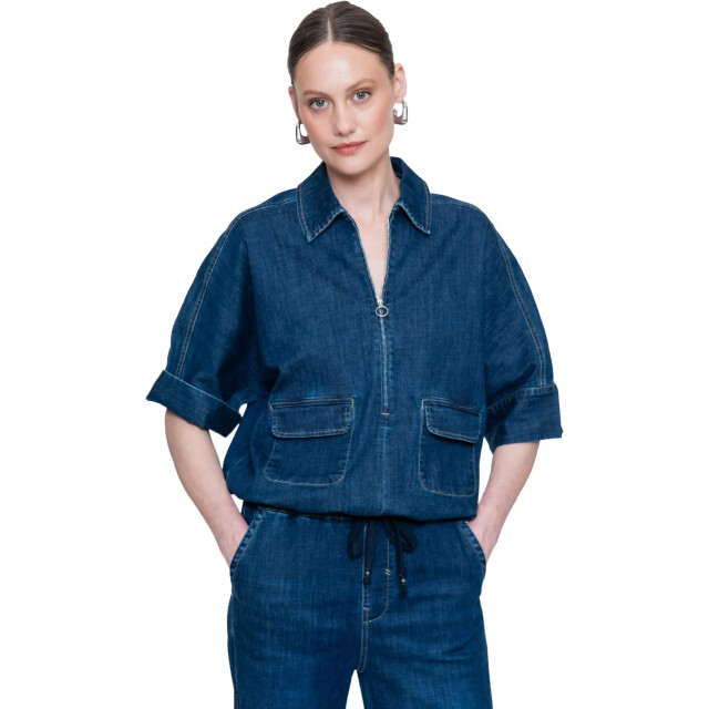 Geisha Top dark blue wash 63511-10-000879 large