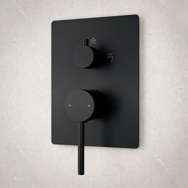 Mirlux Inbouw regendouche riva mat met thermostaatkraan 25 cm 3667233 large