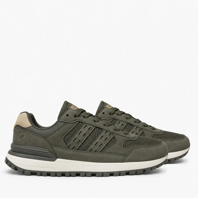 Q1905 Sneaker bussel legergroen/ wit QM1263074-900-1 large