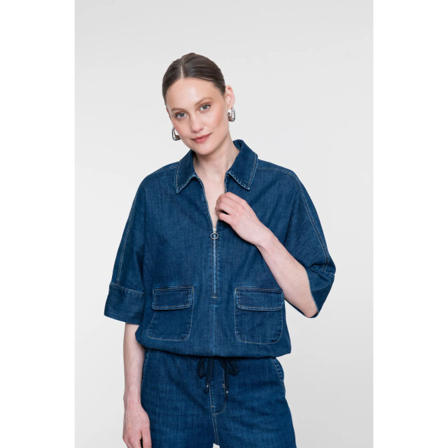 Geisha Top dark blue wash 63511-10-000879 large
