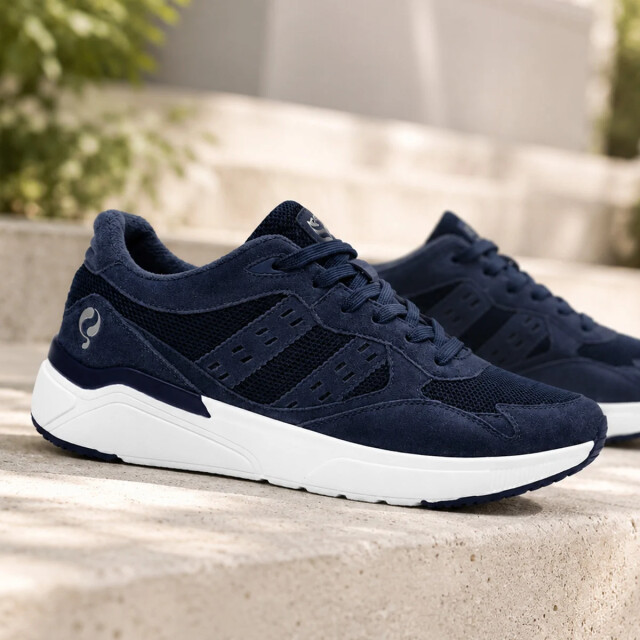 Q1905 Sneaker kampen donkerblauw/ wit QM1263441-695-1 large