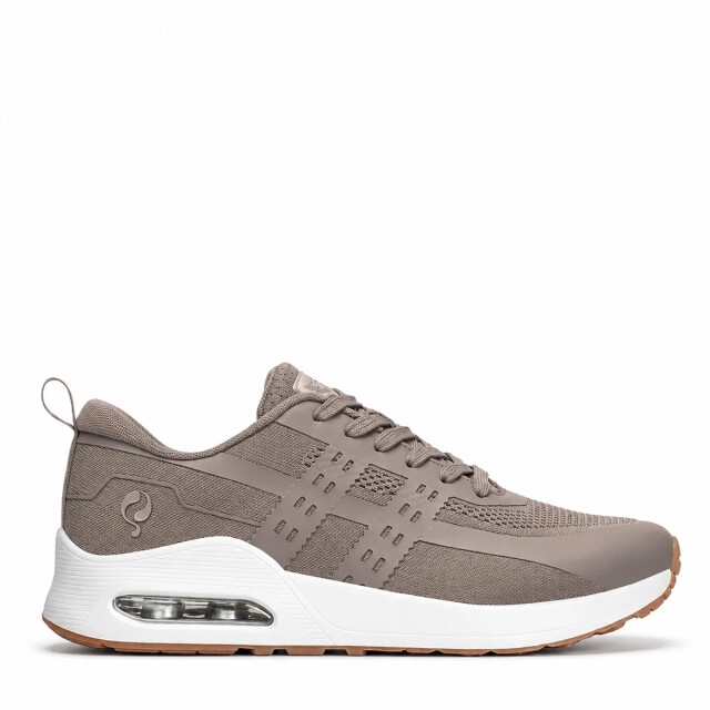 Q1905 Sneaker enkhuizen taupe/ wit QM1263350-804-1 large