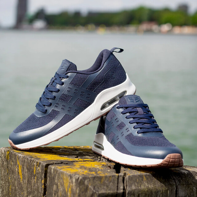 Q1905 Sneaker enkhuizen donkerblauw/ wit QM1263350-695-1 large