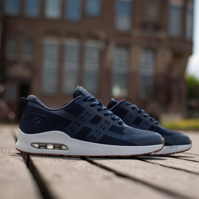 Q1905 Sneaker enkhuizen donkerblauw/ wit QM1263350-695-1 large