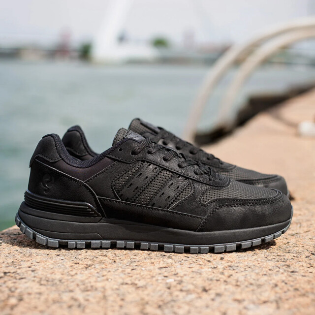Q1905 Sneaker bussel zwart/ wit QM1263074-199-1 large