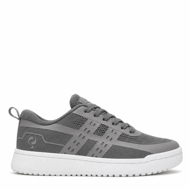 Q1905 Sneaker marken middengrijs/ wit QM1263643-117-1 large
