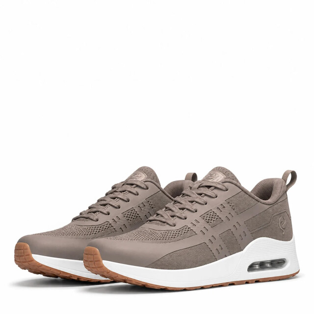 Q1905 Sneaker enkhuizen taupe/ wit QM1263350-804-1 large