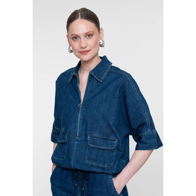 Geisha Top dark blue wash 63511-10-000879 large
