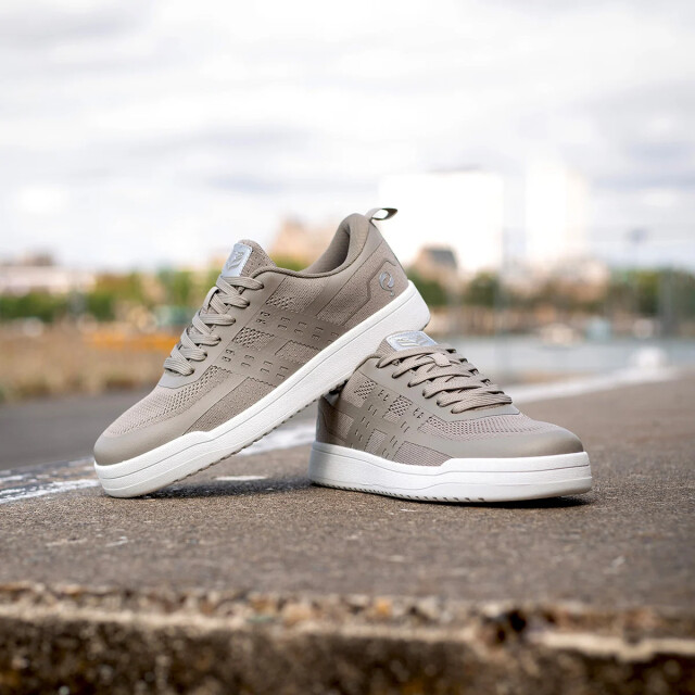 Q1905 Sneaker marken taupe/ wit QM1263643-804-1 large