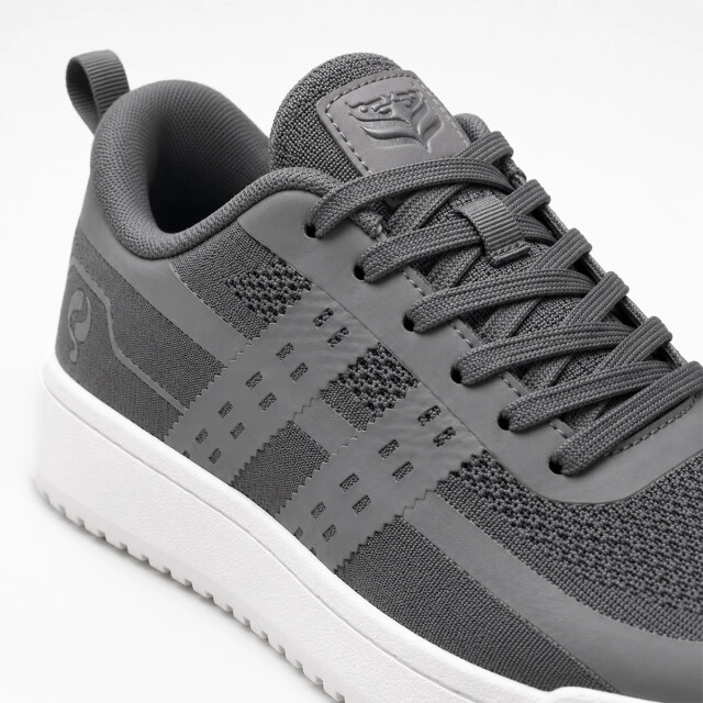 Q1905 Sneaker marken middengrijs/ wit QM1263643-117-1 large
