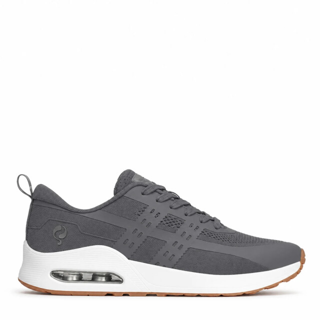Q1905 Sneaker enkhuizen middengrijs/ wit QM1263350-117-1 large