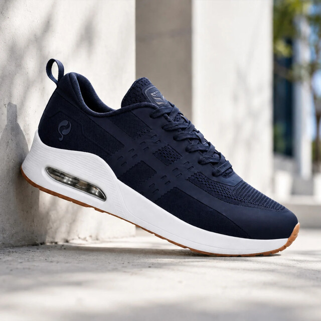 Q1905 Sneaker enkhuizen donkerblauw/ wit QM1263350-695-1 large