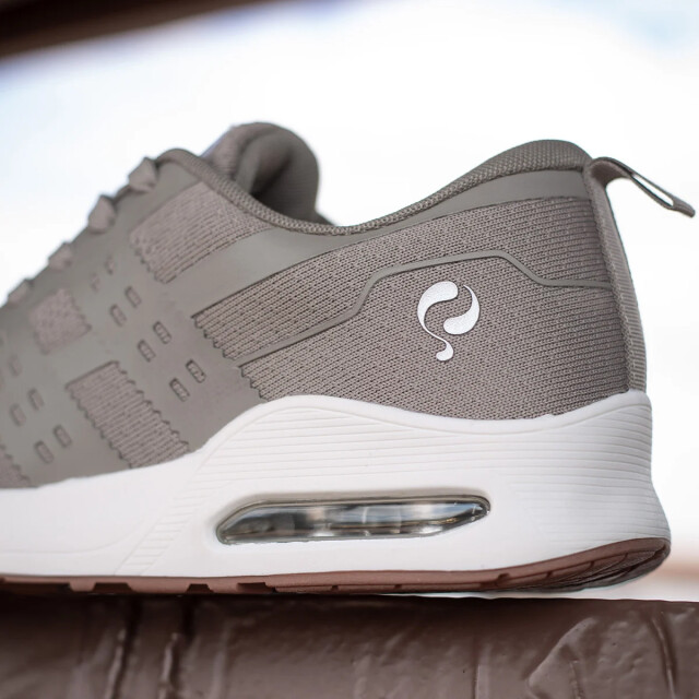 Q1905 Sneaker enkhuizen taupe/ wit QM1263350-804-1 large