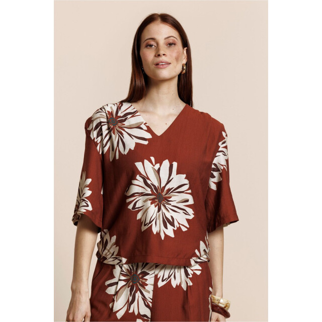 Studio Anneloes maddi jane flower top 14070 3301 rust 06011.833.0005 large