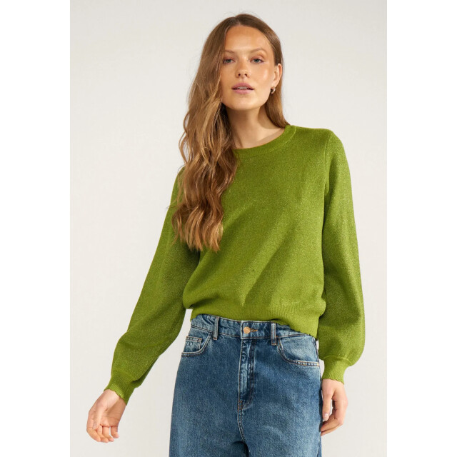 Nümph Nubir solid pullover 4060 calla green 4060 large
