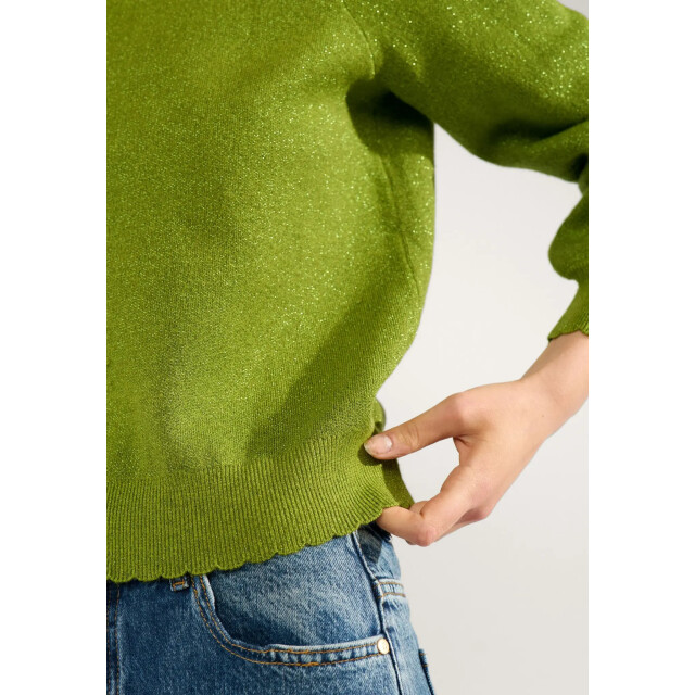 Nümph Nubir solid pullover 4060 calla green 4060 large