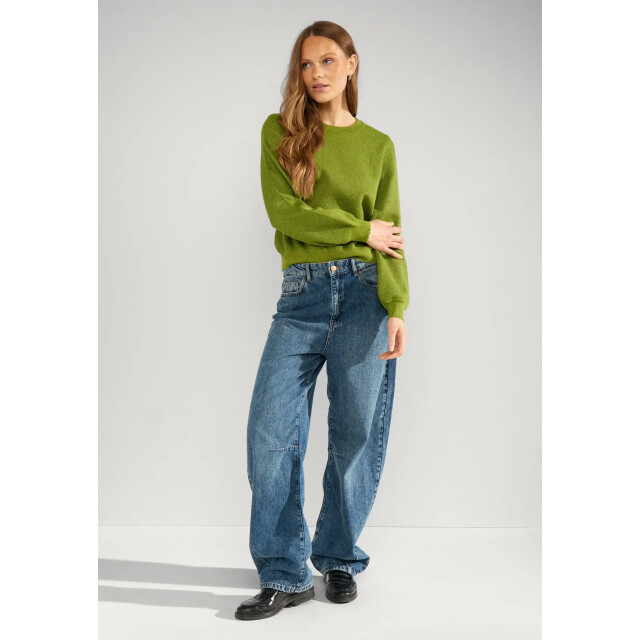 Nümph Nubir solid pullover 4060 calla green 4060 large