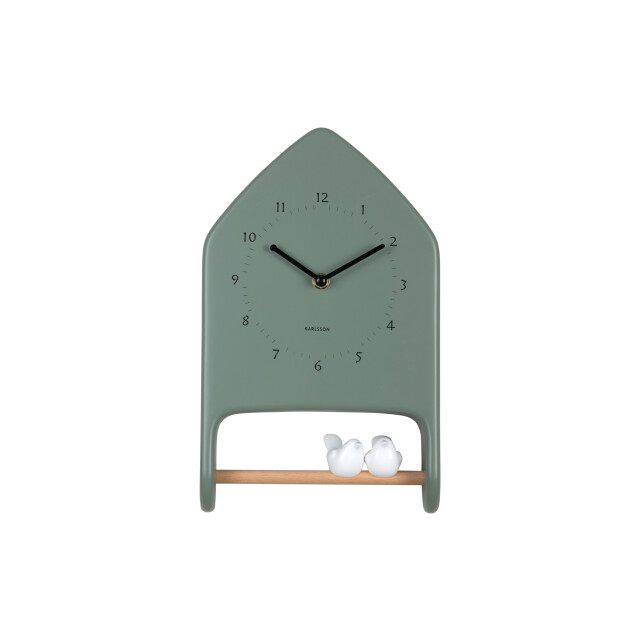 Karlsson wall clock love birds - Øcm 3555309 large
