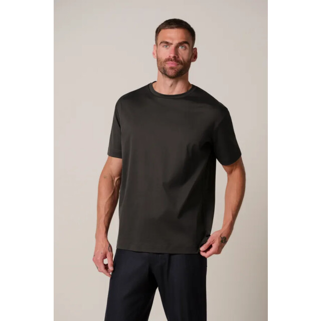 Profuomo Ppxt30002h t-shirt crew neck short sleeve dark brown PPXT30002H large