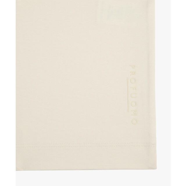 Profuomo Ppxt30002j t-shirt crew neck short sleeve raw white PPXT30002J large