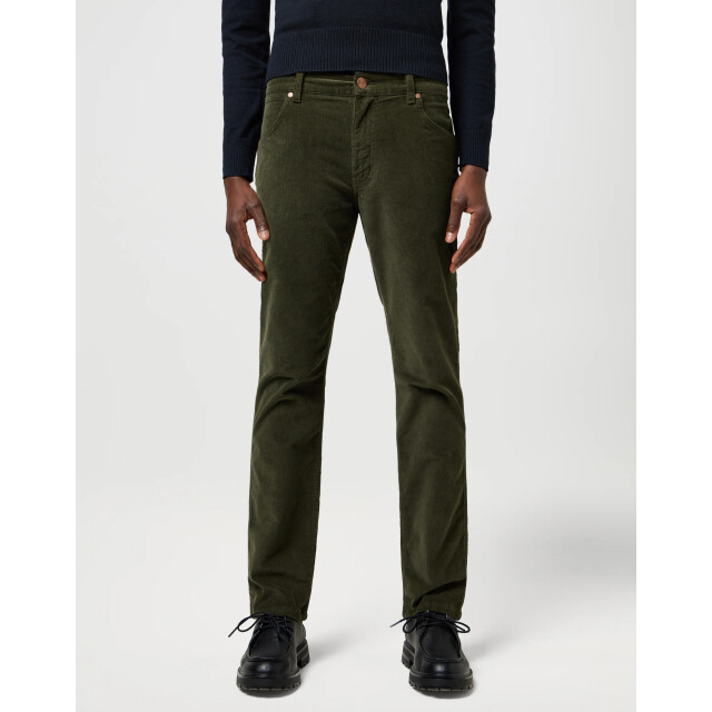 Wrangler Greensboro heren regular-fit corduroy forest night Wrangler 112371011 Greensboro ForestNight large