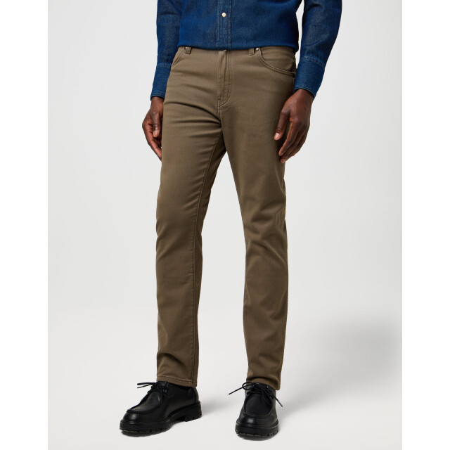 Wrangler Larston heren slim-fit broek tarmac WRANGLER 112371684 Larston Tarmac large