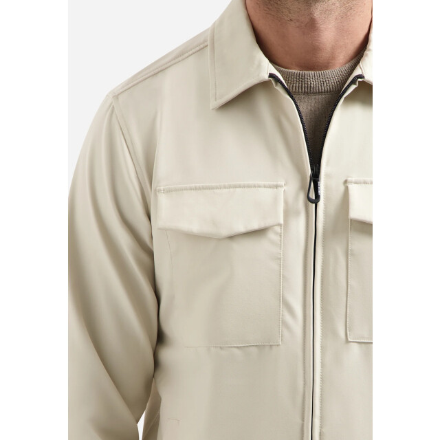 No Excess Heren overshirt sedoc 30511104 014 stone NoExcess SedocOvershirt 30511104 014Stone large