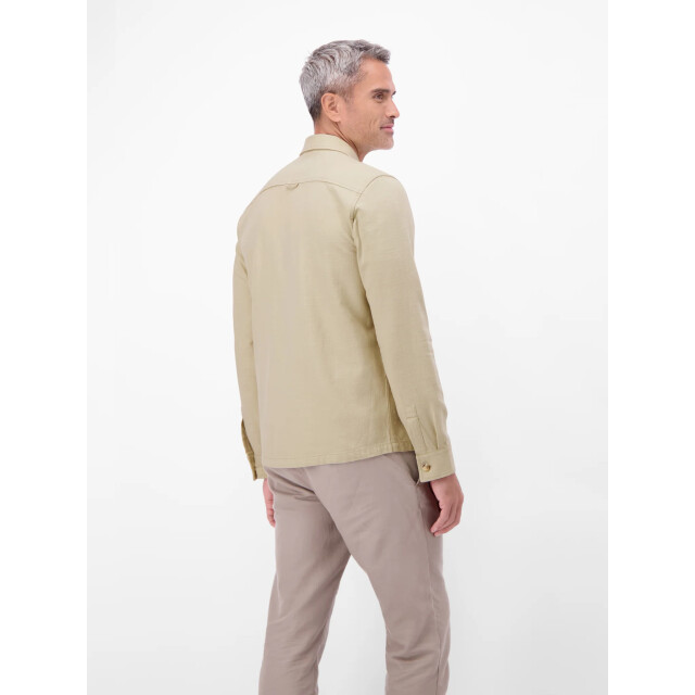 Lerros Heren overshirt 2631240 134 soft stone Lerros Polo 2631240 134SoftStone large