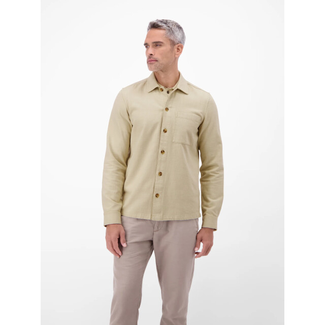 Lerros Heren overshirt 2631240 134 soft stone Lerros Polo 2631240 134SoftStone large