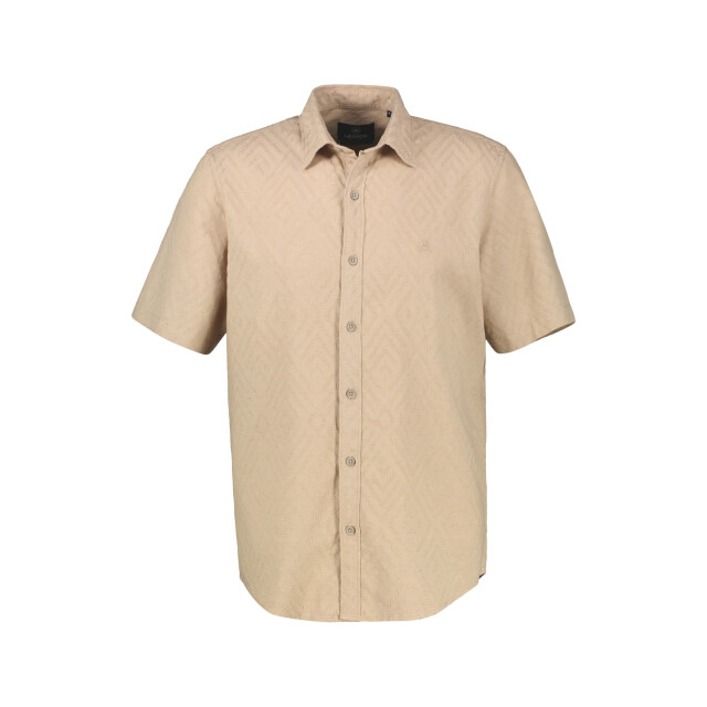Lerros Heren overhemd 2652054 139 gravel Lerros Overhemd 2652054 139GravelBeige large