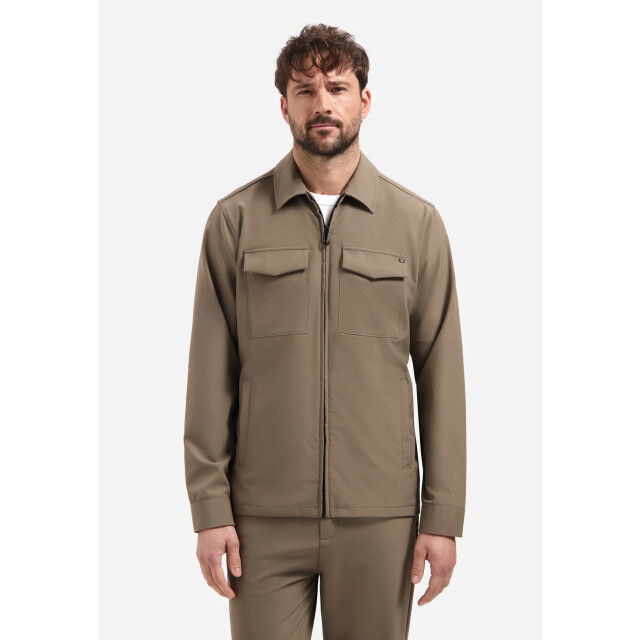 No Excess Heren sedoc overshirt n5104 043 khaki NoExcess Overshirt N5104 043Khaki large