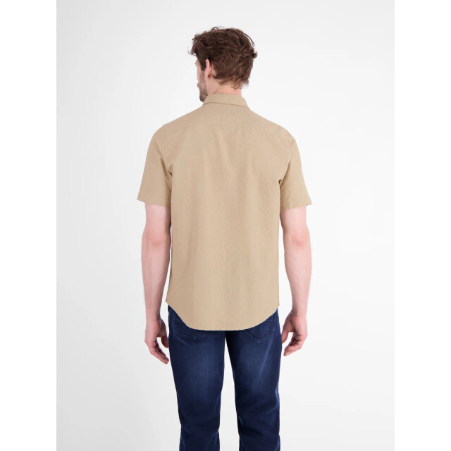Lerros Heren overhemd 2652054 139 gravel Lerros Overhemd 2652054 139GravelBeige large
