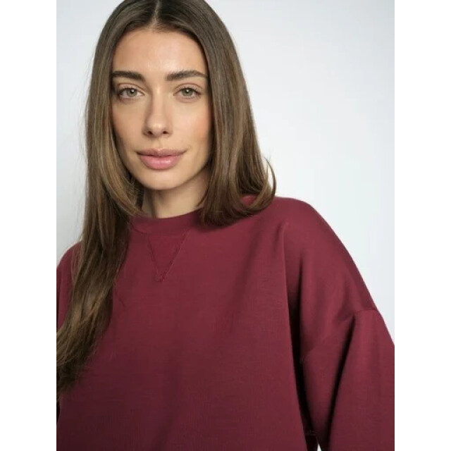 Mos Mosh 180390 273 mosmosh mmkiki celli o-ls sweatshirt cabernet 180390 273 large