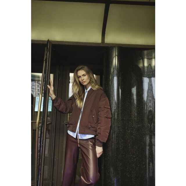 Rino & Pelle Djenna.7002611 rino en pelle bomber jacket fudge cloak and light blue Djenna.7002611 Fudge cloak and light blue large