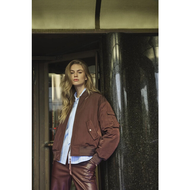 Rino & Pelle Djenna.7002611 rino en pelle bomber jacket fudge cloak and light blue Djenna.7002611 Fudge cloak and light blue large