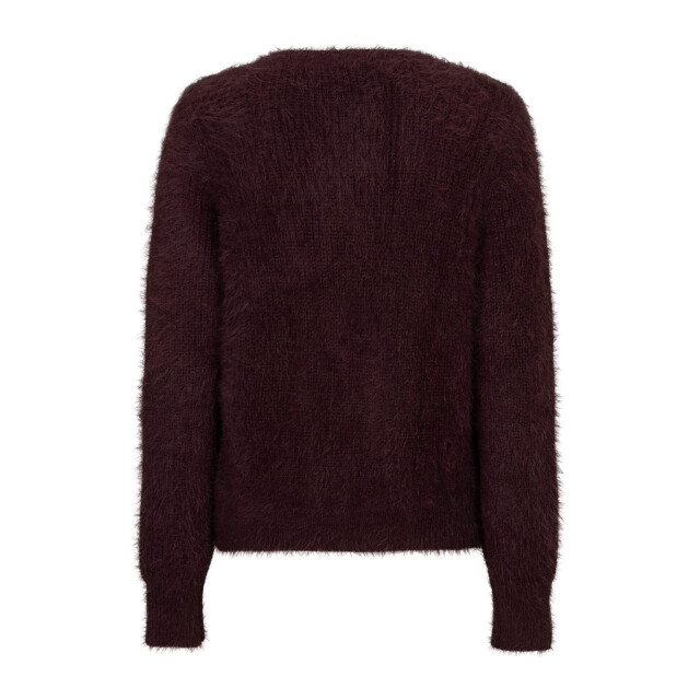 Red Button Rb fuzzy cardigan burgundy RB Fuzzy cardigan burgundy large