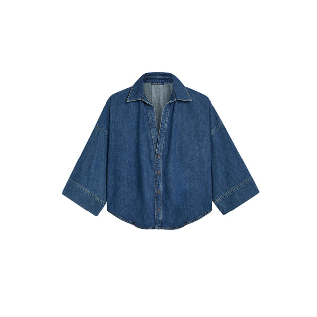 Summum 2s3346-5184 blouse denim kimono light cott 4063121017 large