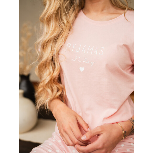 By Louise Dames shortama korte pyjama set gestipt BL-6290-02 large