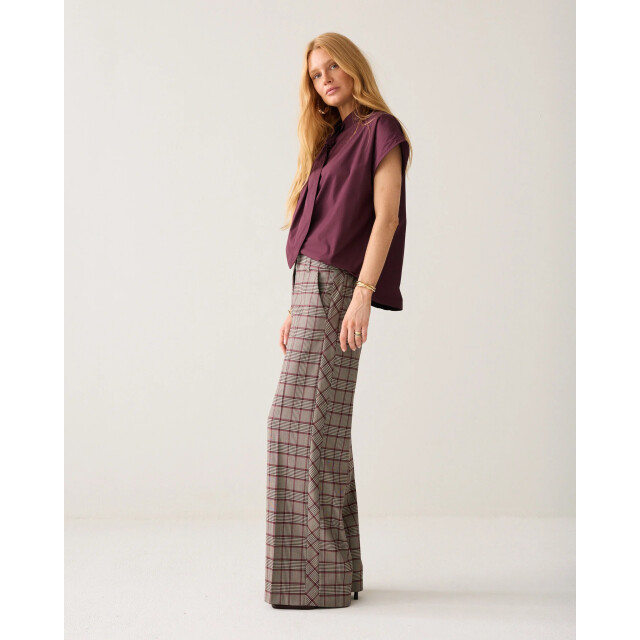 Summum 4s3040-12482 120 trousers check burgundy multicolour 4s3040-12482 120 large